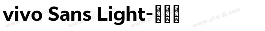 vivo Sans Light字体转换